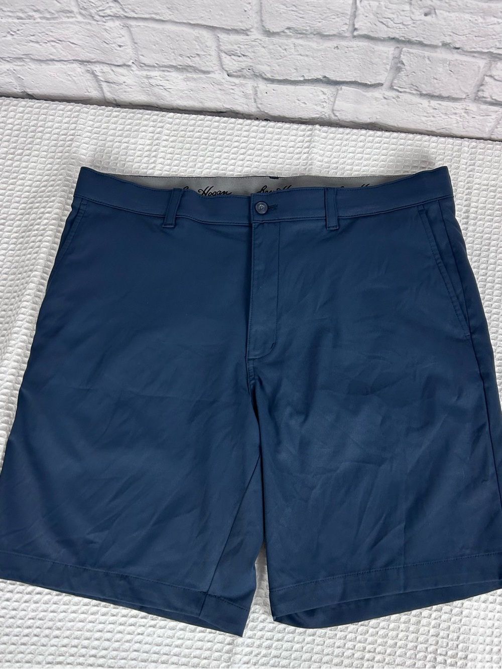 Ben Hogan Golf Shorts Mens 36 Navy Performance Stretch Flat Front